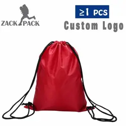 Drawstring сумка, водонепроницаемый рюкзак оптовая продажа спортивные карман школьников Cinch Мешок на заказ Печать логотипа