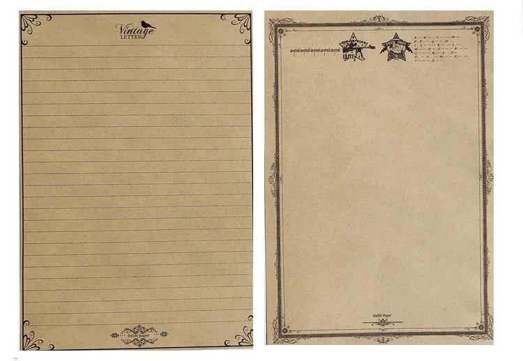 Европейский крафт-бумага для письма классические конверты из крафт-бумаги любовь свадьба Приглашение Конверт подарок канцелярские