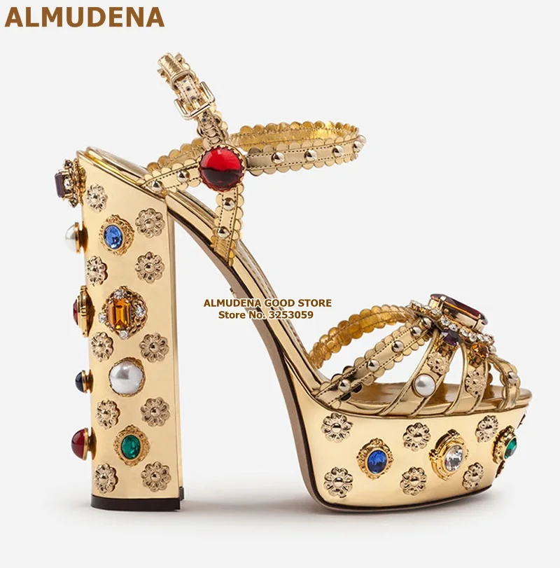 DG粗跟水台钉珠凉鞋 (13)