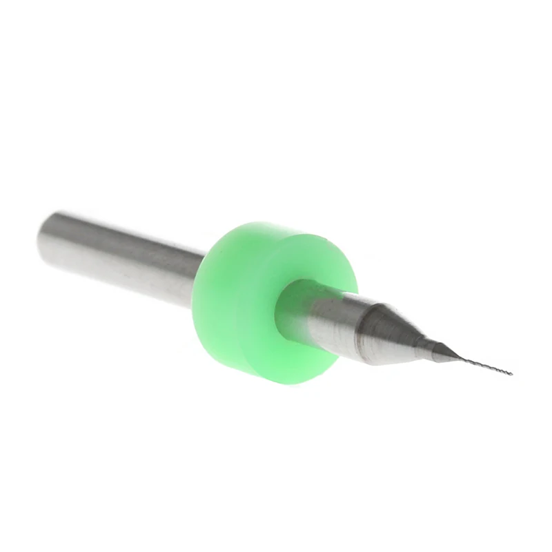 

New 10Pc 0.2mm Tip 1/8\" Shank Spiral Flute Tungsten Carbide Micro PCB Drill Bits