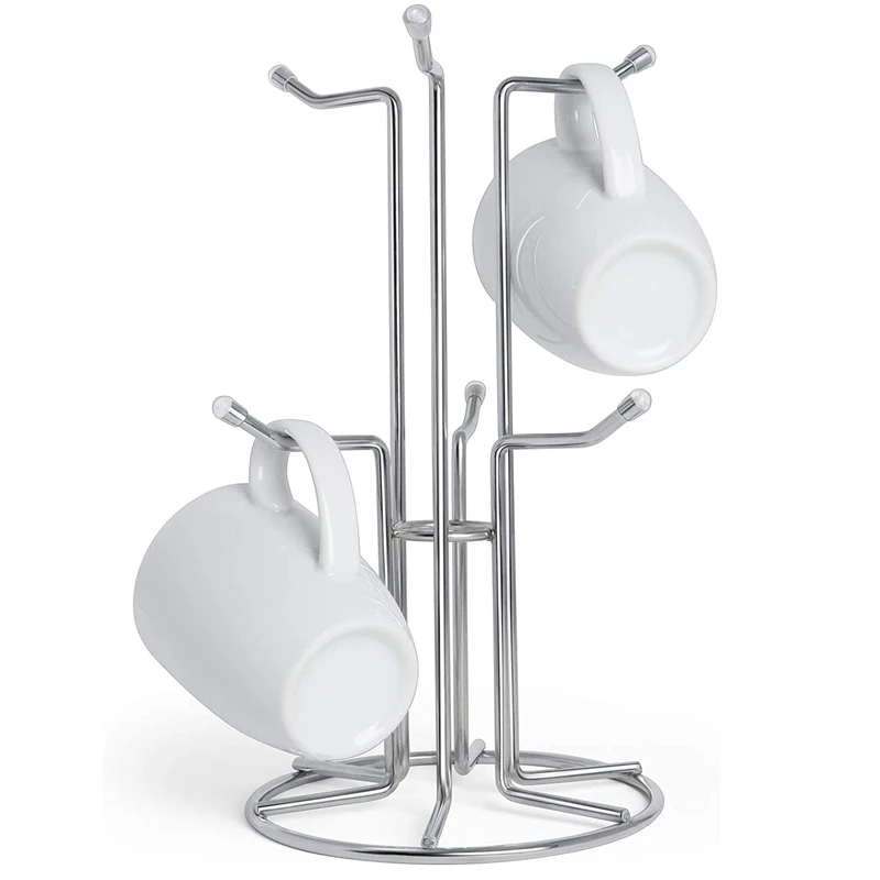 Mug Holder For Large Cup Countertop Mug With 6 Hooks Free Standing