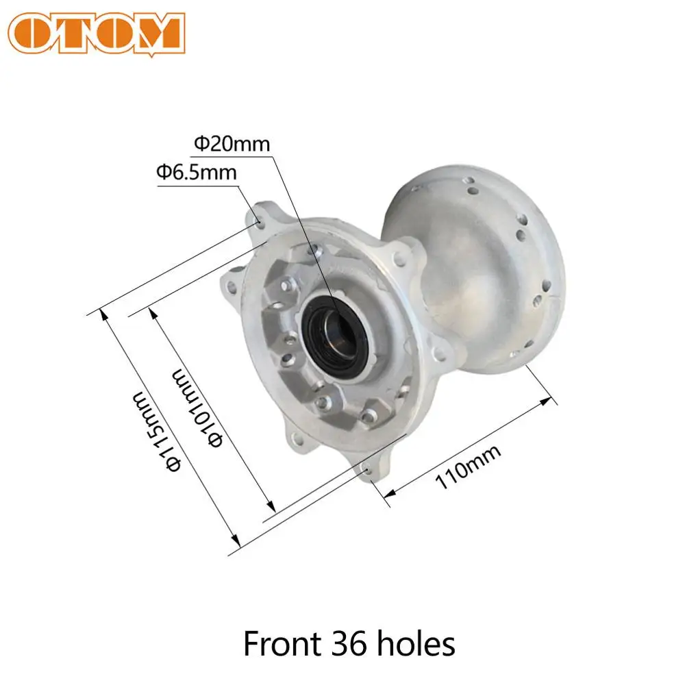 OTOM Мотоцикл с ЧПУ Ступица колеса для мотокросса Байк Передние Задние колесные