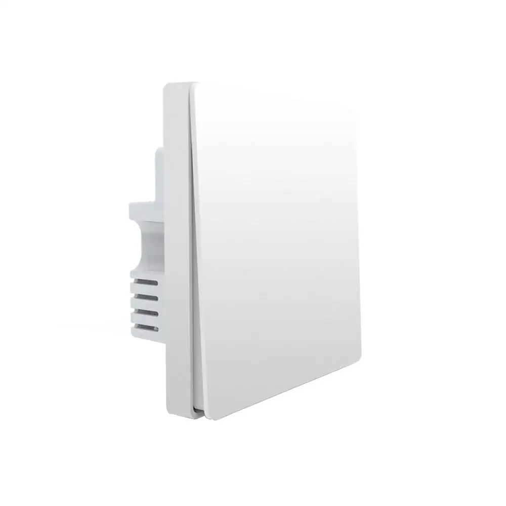 Белый Умный настенный выключатель Xiaomi Aqara с одним ключом, многофункциональные ворота Mihome, управление приложением - Цвет: Белый