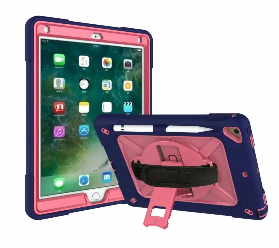 Чехол для Apple, iPad 9,7 6-го поколения, планшет A1822 A1893, безопасный противоударный защитный чехол, ремешок на руку и шею