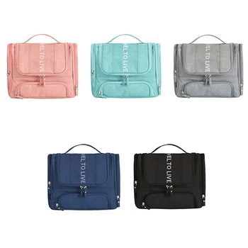 

Waterproof Men Hanging Cosmetic Bag Travel Organizer Makeup Bag for Women Necessaries Make Up Case Wet and Dry Wash Toiletry Bag