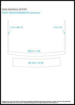 

2000 Marada Sport Swim Step & Transom & Rear Deck Pad Boat EVA Teak Decking 1/4" 6mm