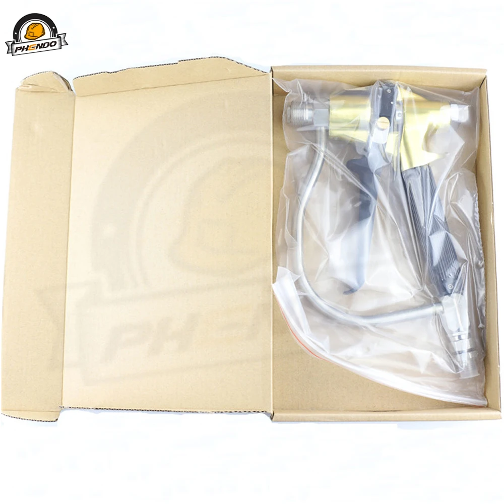 PHENDO 에어리스 페인트 분무기 건, 헤비 듀티 4 핑거, 7200psi XHD 팁, 가드 포함, 필터 없는 WIWA 타입 건, 신제품
