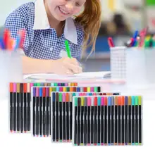 60/80/100 Colors Watercolor Painting Pen Set Children Drawing Gift Art Students Stationary