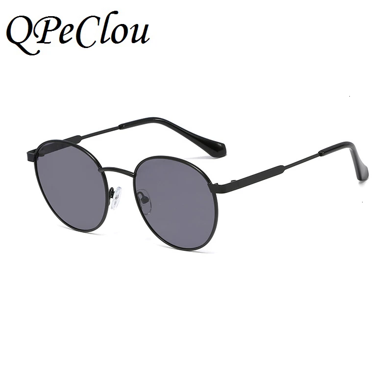 QPeClou Metal Round Sunglasses Women Retro Sun Glasses For Men Color Lunettes Man Shades Gafas Oculos De Sol Feminino UV400