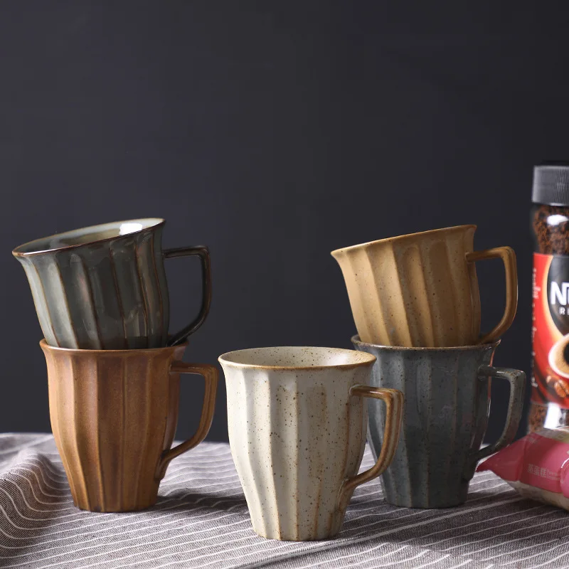

Japanese rough Pottery Mug ceramic cup water cup gift ceramic coffee cup milk cup tazas de ceramica creativas