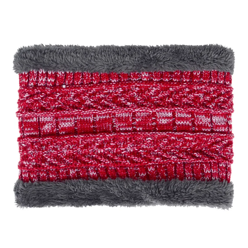 Winter Scarves For Men Women Thick Collar Neck Snood Scarves Knitted Neck Snood Warp Collar Warm Male Soft Fleece Scarves