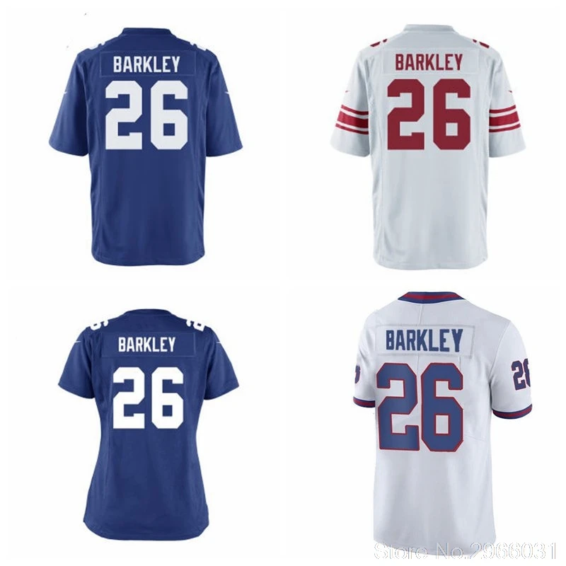 Мужской сшитый Saquon Barkley#26 Королевский проект первый круглый выбор игры Джерси Нью-Йорк