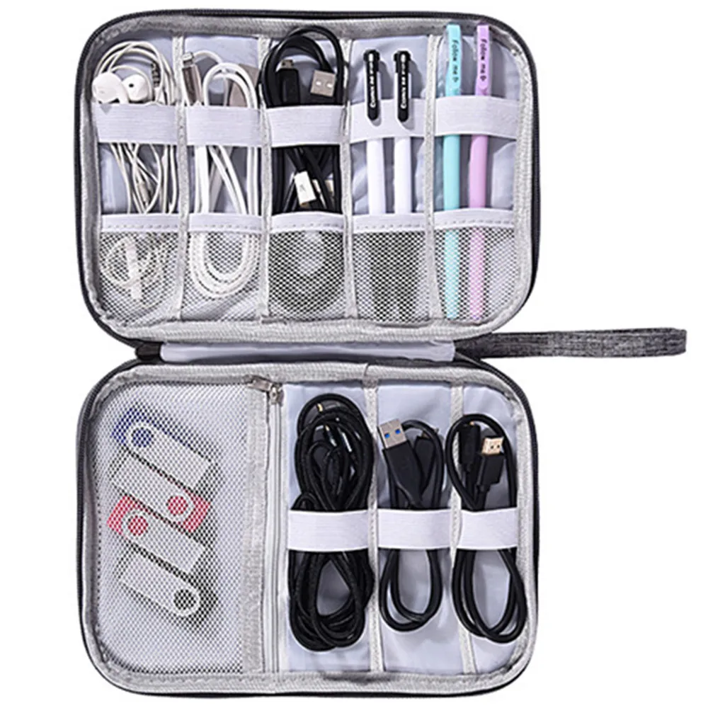 Charger Case Organizer Pouch Accessories-Supplies Cable-Bag Earphone Usb-Gadget Wires