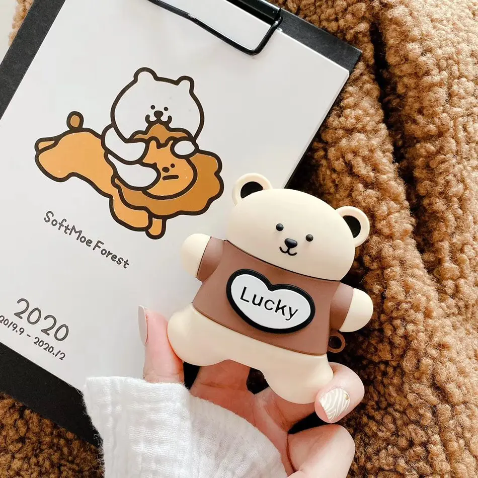 1178B Чехол для наушников для Apple Airpods, силиконовый чехол, милые Мультяшные наушники, чехол для AirPods 2, аксессуары для Air Pods, чехол для наушников - Цвет: 1178B