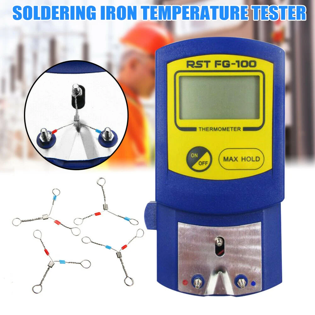 

Digital Thermometer Soldering Iron Tip Temperature Tester LCD Display 0-700 Degree Centigrade WWO66