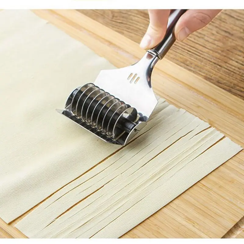 Cortador De Tallarines De Acero Inoxidable: Herramienta Para Hacer Pasta Casera Fácil Y Rápido. Ideal Para Fideos Y Picar Hierbas