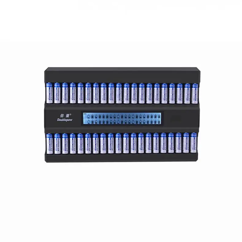 40 Slots Intelligent Fast Charger with LCD Display and Built-In IC Protection for KTV Dedicated Microphone