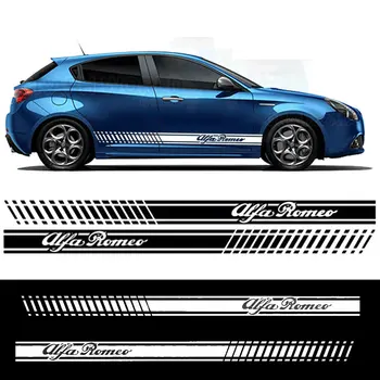 

For alfa romeo Car Side Stripes Graphics Stickers Decals vinyl auto car stickers car styling tu-738
