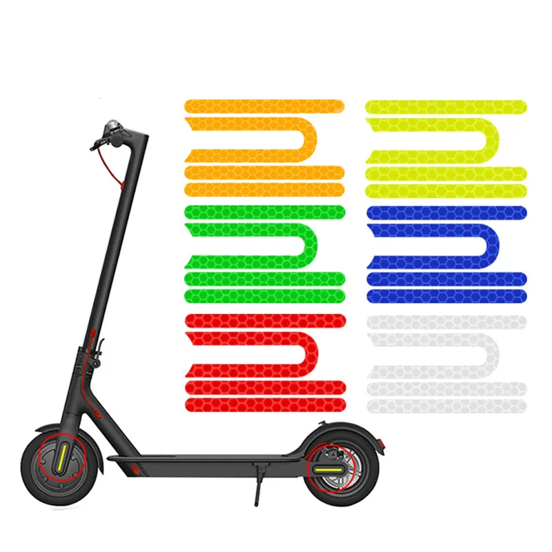 

Xiaomi M365 Scooter Reflective Sticker Reflect Light Tags Paster Decals Night Safety Warning Strip m365 sticker