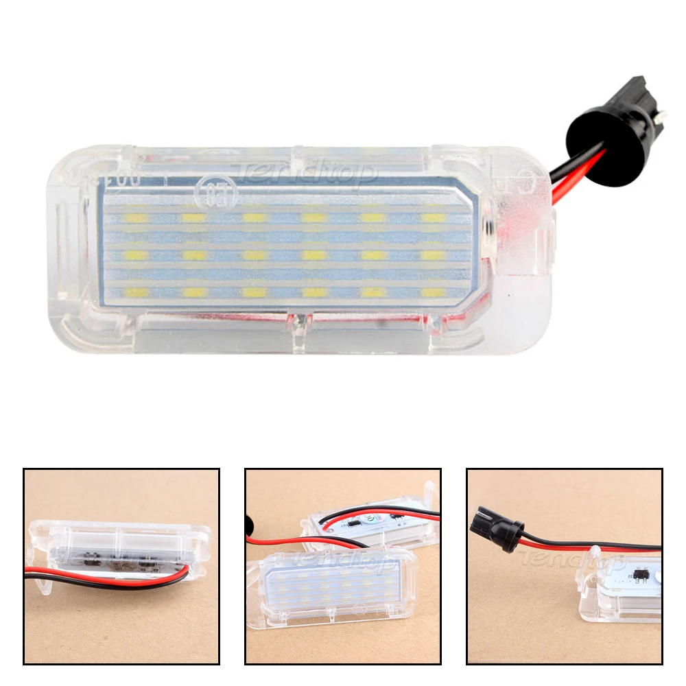 

Canbus Error Free LED Number License Plate Light Lamp White 12V For Ford Focus 5D Fiesta Mondeo MK4 C-Max MK2 S-Max Kuga Galaxy