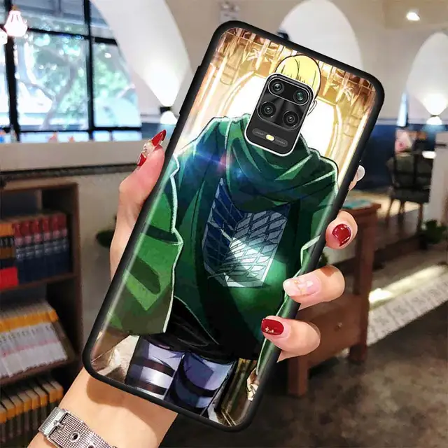 Anime attack on Titan Phone case for Xiaomi Redmi Note 7 8 9 Pro 8T 9S 6 6A 7A 8A 9A 9C K20 K30 Pro Black Silicone Soft Cover B10