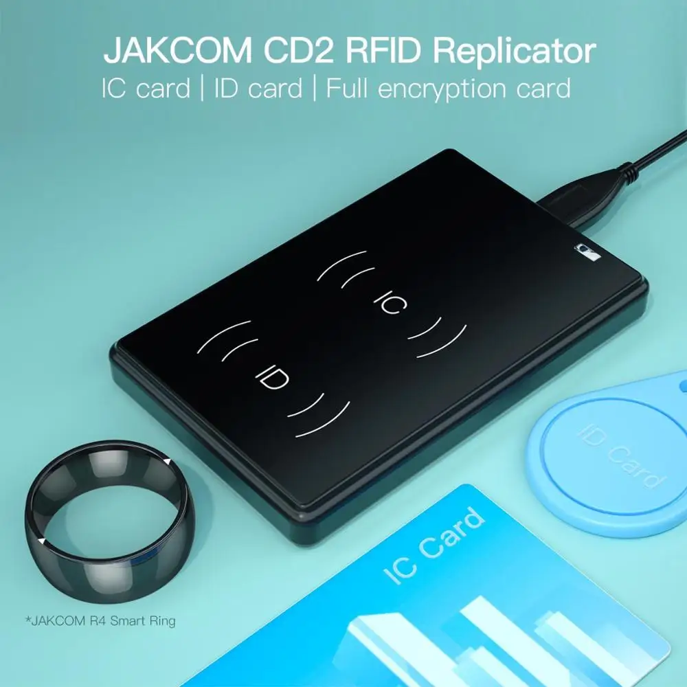 JAKCOM CD2 RFID 복제기 리더 칩보다 좋은 NFC RFID Wiegand 복제기 라이터 모듈, USB 카드 프로그래머 ID 도어