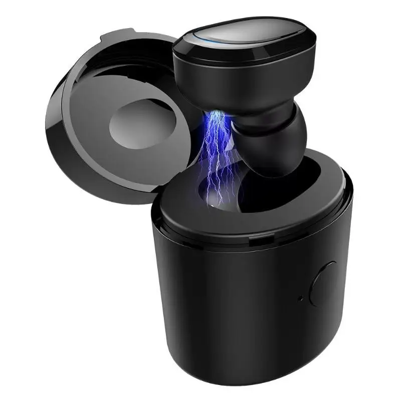 V1 TWS Беспроводной Bluetooth 5,0 наушники стерео гарнитура на одно ухо с зарядный чехол туры Беспроводной Bluetooth мини спортивные наушники