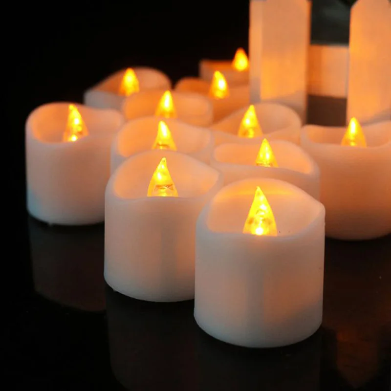 1pcs Romantic Creative Candles Light LED Lights Birthday Flickering Candle Lamp Electronic Christmas Party Decor Flameless Home