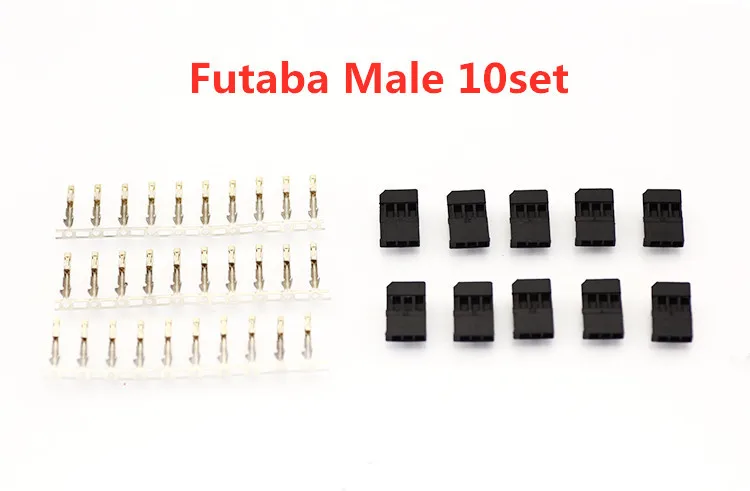 Futaba Female Servo Extension Adapter Set Of 4 Male Molex 1.25 To Female JR 