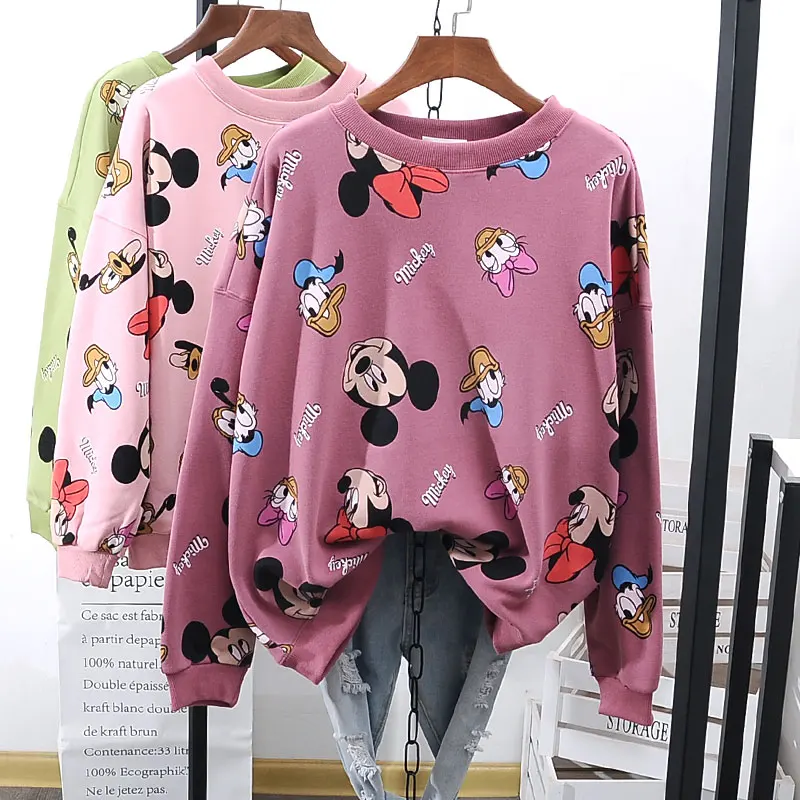 Зимнее утепленное пальто с капюшоном для женщин Kawaii пуловер с рисунком верхняя одежда флисовая Толстовка Куртка хип-хоп