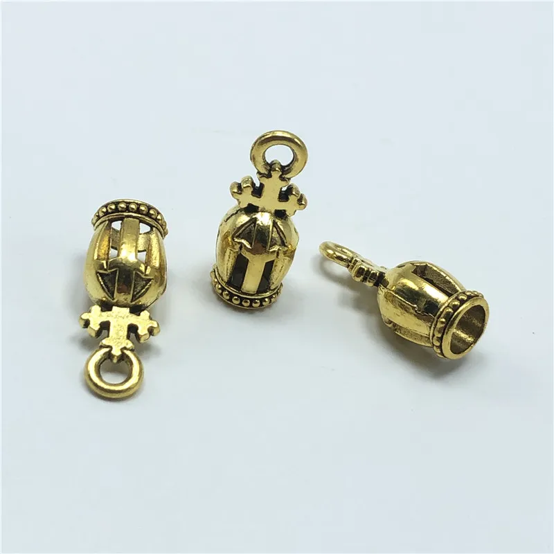 

10pcs Crown Bead Cap Tassel Top Pendant Connection for Jewelry Making DIY Handmade Bracelet Necklace Tassel Pendant Accessories