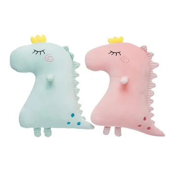 

50cm Kawaii Dinosaur Pillow Cartoon Animal Pink/blue Dinosaur Nap Pillow Baby Sleeping Doll Kid Toy