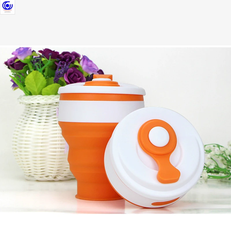 350ml Portable Folding Telescopic Kettle Food Grade Silicone Collapsible Mini Tour Drinkware Cup Outdoor Sport Water Bottle | Дом и сад