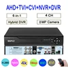 8MP 4K Surveillance Camera XMeye Audio Face Detect Hi3521D 4CH 4 Channel Hybrid WIFI 6 in 1 H.265+ XVI TVI CVI NVR AHD CCTV DVR ► Photo 1/6