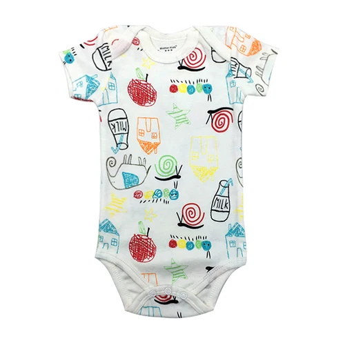 Серый newborn bodysuit baby boys girls clothing short sleeve 3 6 9 12 18 24 months toddler kids clothes - Цвет: Серый