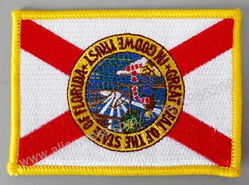 8 Florida Флаг вышивка нашивки значки США Соединенные Штаты Америки - Цвет: 8 Florida