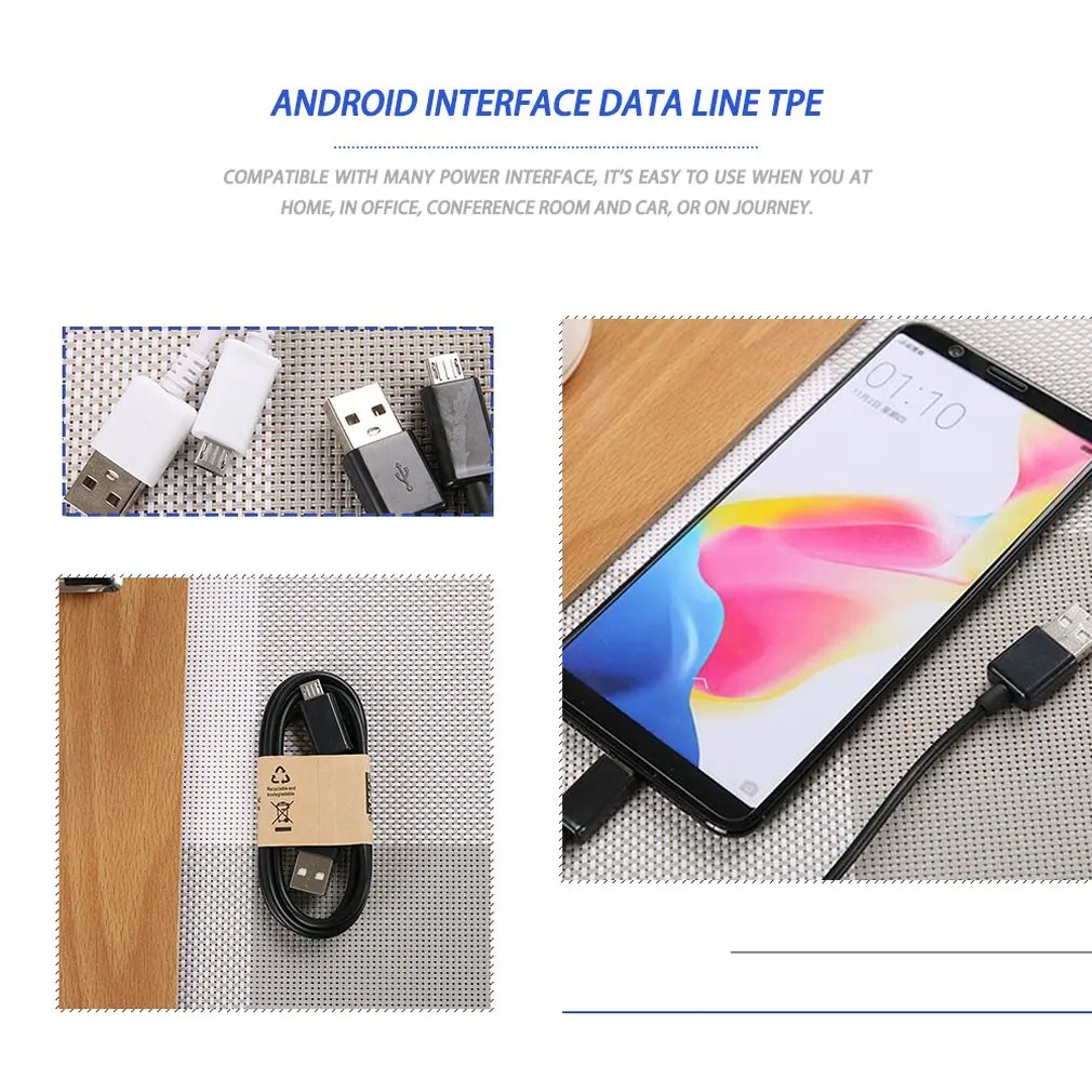 Подходит для Samsung S4 универсальный смартфон Быстрая зарядка Micro USB2.0 зарядный