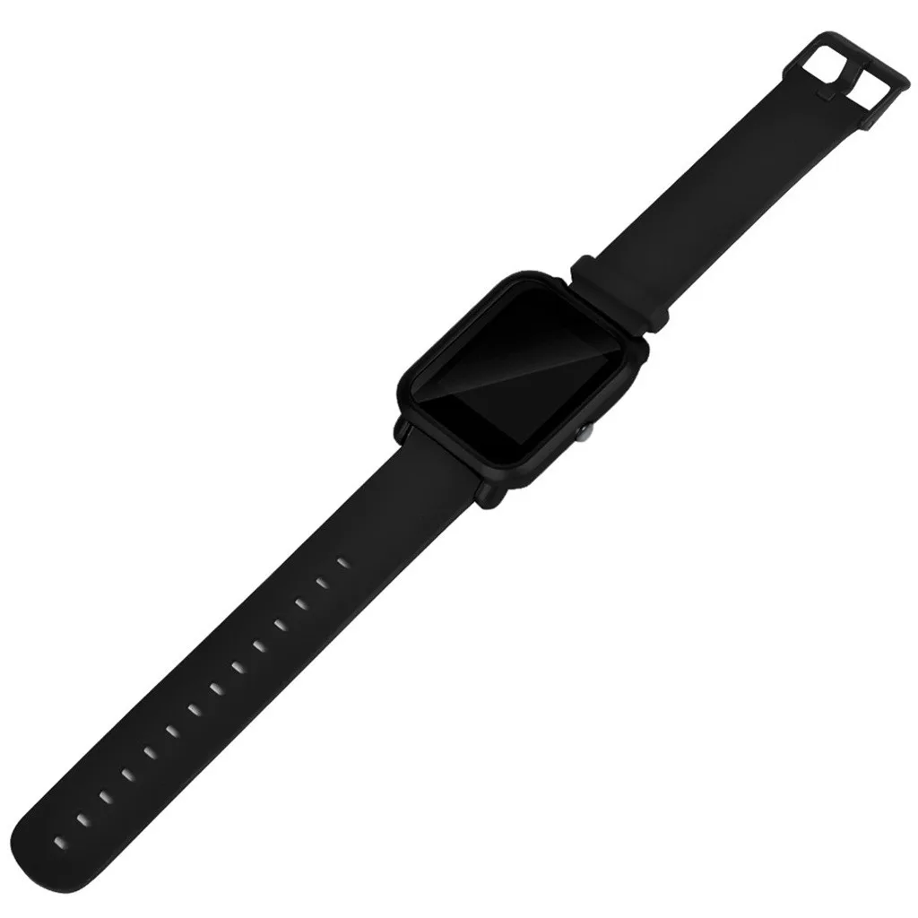 Защитный чехол-накладка+ Защитная пленка для экрана для Xiaomi/Huami Amazfit Bip Youth Watch тонкий цветной Чехол-рамка#25