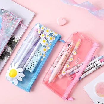 

Sequin Pencil Case Crayon Licorne Astucci Estuches Lapices Girls Unicorn Flower Etui Pennen Kawaii School Supplies Kalem Kutusu