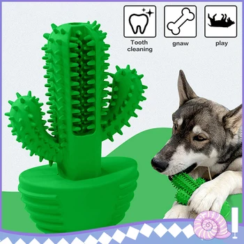 

Dropshipping Dog Squeak Toys Chew Toothbrush Teeth Cleaning Toys Puppy Brushing Stick Dental Oral Care Pet Teeth Molar Stick