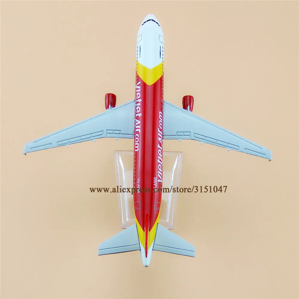 16 см Air Vietnam Viethet A320 аэробус 320 авиалинии металлический фотосамолет|Статуэтки и