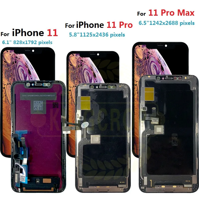Дигитайзер сенсорного ЖК-дисплея для iPhone 11 ЖК-дисплей Pro Max A2215 A2160 A2217 pro A2218 A2161 A2220 |