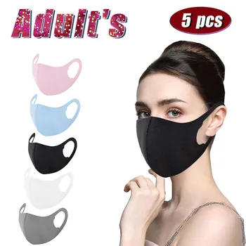 

Unisex Mask Fabric Face Mask Washable Reusable Anti-dust 3d Design Mask Resist-dust Breathable Mouth Cover Mondmasker Wasbaar