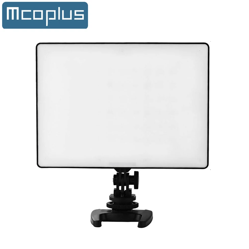 Mcoplus Bi-color Lighting LED Video Ligh 3200-5600K Ultra Thin Panel Photo Light for Canon Nikon Sony DLSR Camera | Электроника