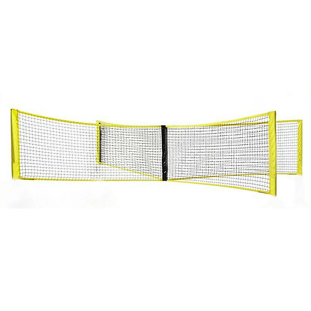

Portable Cross Four Sides Sport Training Mesh Beach Volleyball Net Replacement For Beach Outdoor Sports Volleyballnet