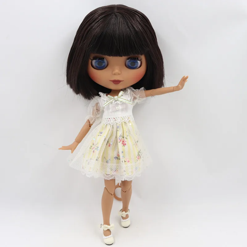 ICY Fortune Days factory blyth doll 1/6 шарнирное тело новое матовое лицо губы Смешанные черные прямые волосы DIY sd Подарочная игрушка - Цвет: doll clothes shoes