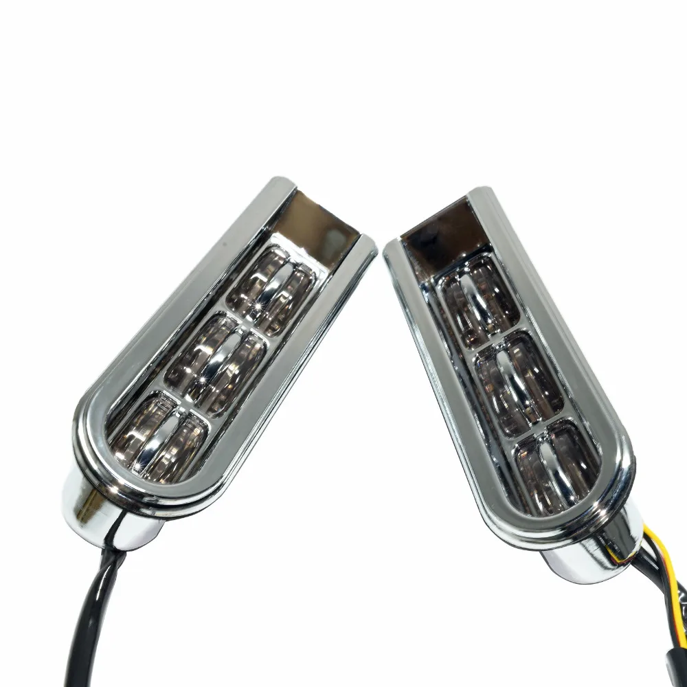 Светодиодные вставки сума наполнитель поддержка поворотов задний фонарь ходовой свет для Harley Touring Electra Glide Road King