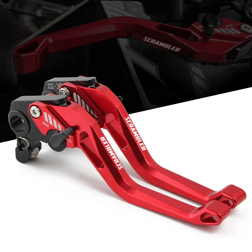 Short Adjustable Brake Clutch Levers For Ducati Scrambler Cafe Racer only 2017 Year Motorcycle Accessories | Автомобили и