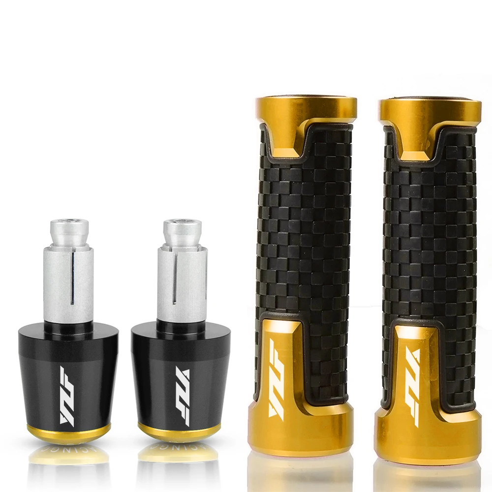 CNC 22MM Motorcycle Handlebar Grips Handle Bar Cap End Plugs For Yamaha YZF R1 YZF R6 YZFR6 YZF R125 YZFR15 R25 YZF R3 YZF R25