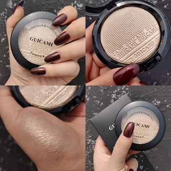 

Guicami face highlighter powder natural makeup living Ginger pigment long lasting waterproof diamond glitter highlighter AC201